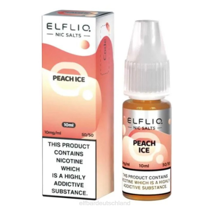 Elfbar Elfliq Nic Salts – Pfirsicheis – 10 ml – 10 mg/ml 248J185