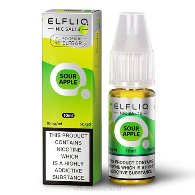 Elfbar Elfliq Nic Salts – saurer Apfel – 10 ml – 10 mg/ml 248J169