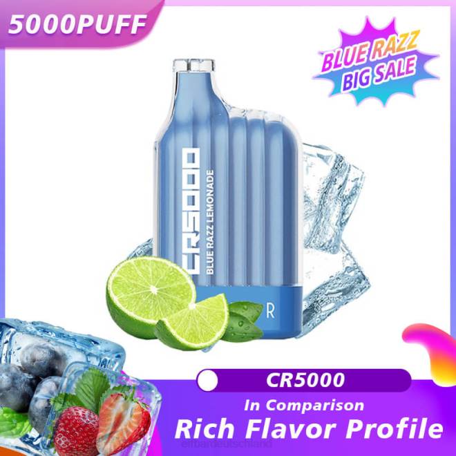 ELFBAR Bester Geschmack Einweg-Vape CR5000 Blue Razz BFRR19 Blue Razz Limonade