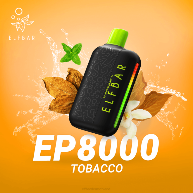 ELFBAR Einweg-Vape neue ep8000 Puffs BFRR61 Tabak