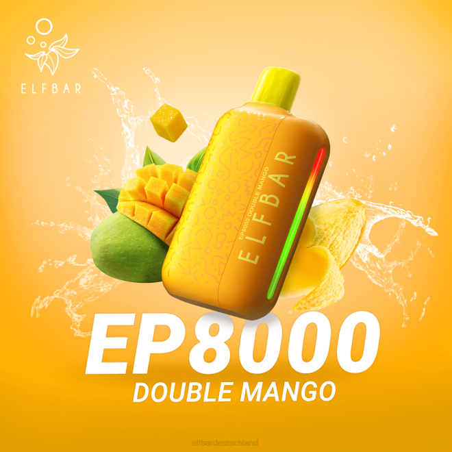 ELFBAR Einweg-Vape neue ep8000 Puffs BFRR71 Mango-Pfirsich-Wassermelone