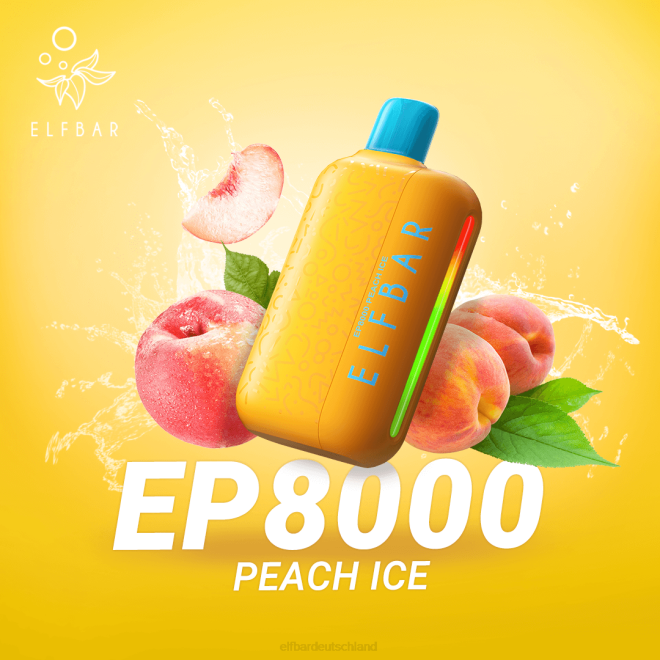 ELFBAR Einweg-Vape neue ep8000 Puffs BFRR71 Mango-Pfirsich-Wassermelone