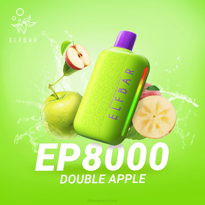 ELFBAR Einweg-Vape neue ep8000 Puffs BFRR72 Doppelapfel