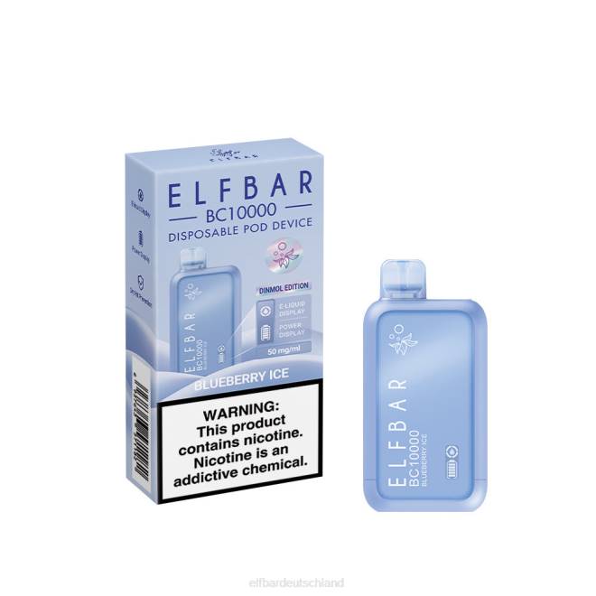 ELFBAR Einweg-Vaporizer, neu, BC10000, 10000 Züge BFRR50 Blaubeereis