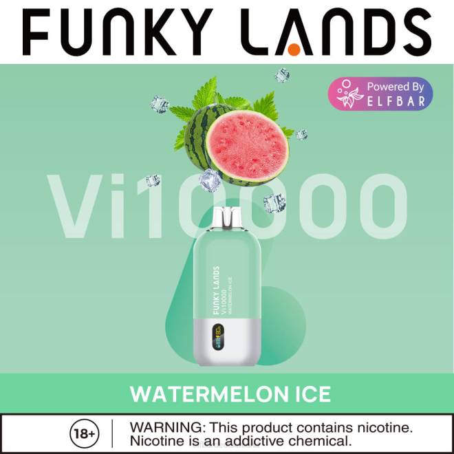 ELFBAR Funky Lands Best Flavour Einweg-Vape VI10000 Iced-Serie BFRR154 Wassermeloneneis