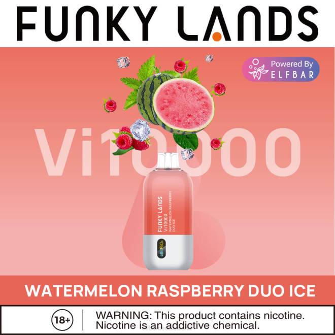 ELFBAR Funky Lands Best Flavour Einweg-Vape VI10000 Iced-Serie BFRR154 Wassermeloneneis