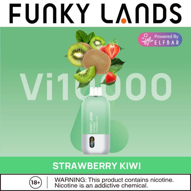 ELFBAR Funky Lands Einweg-Vape VI10000 Züge BFRR161 Erdbeer-Kiwi