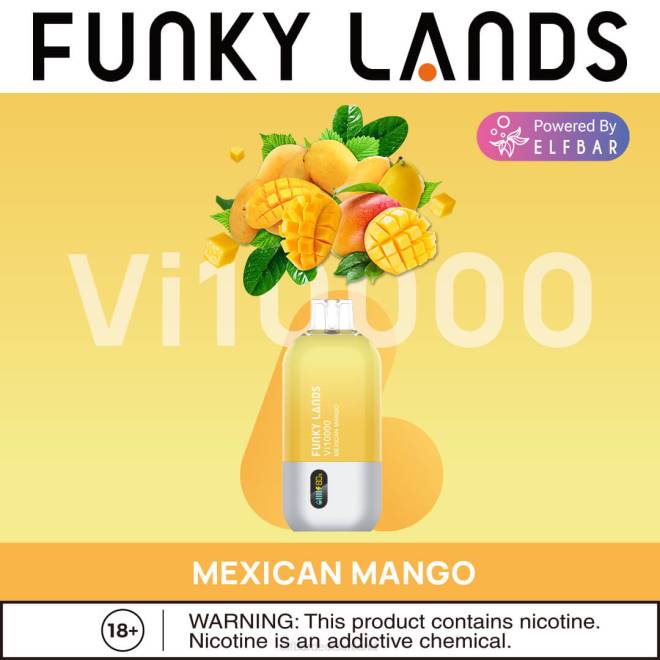 ELFBAR Funky Lands Einweg-Vape VI10000 Züge BFRR166 mexikanische Mango