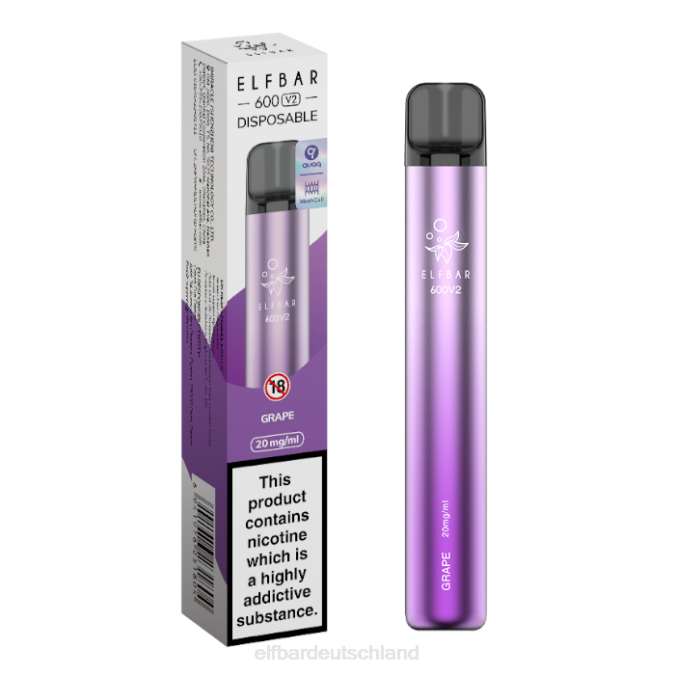 Elfbar 600v2 Einweg-Vaporizer – 20 mg 248J10 Heidelbeere, saure Himbeere