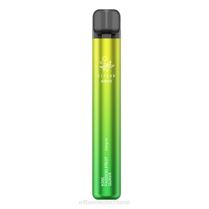 Elfbar 600v2 Einweg-Vaporizer – 20 mg 248J12 Kiwi, Passionsfrucht, Guave