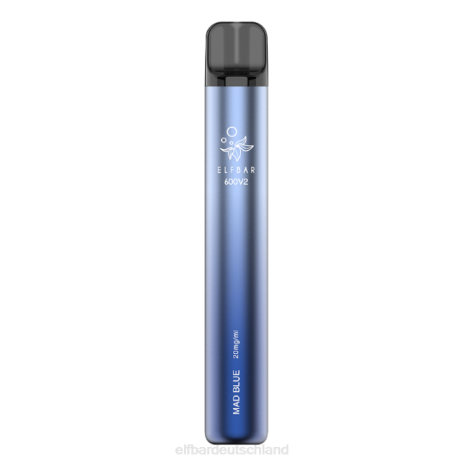 Elfbar 600v2 Einweg-Vaporizer – 20 mg 248J20 verrücktes Blau