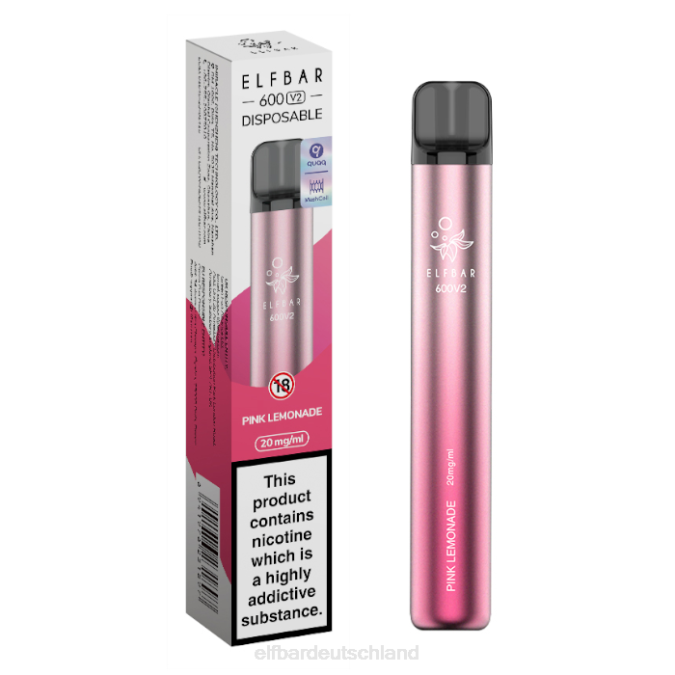 Elfbar 600v2 Einweg-Vaporizer – 20 mg 248J7 pinke Limonade