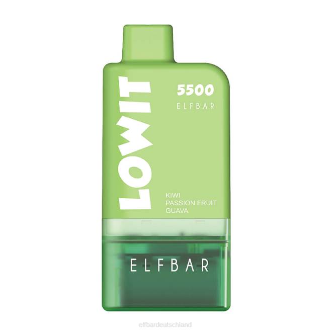 ELFBAR Vorgefülltes Pod-Kit Lowit 5500 2% Nic BFRR124 Kiwi, Passionsfrucht, Guave