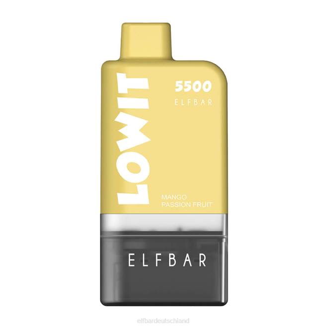 ELFBAR Vorgefülltes Pod-Kit Lowit 5500 2% Nic BFRR131 Mango-Passionsfrucht