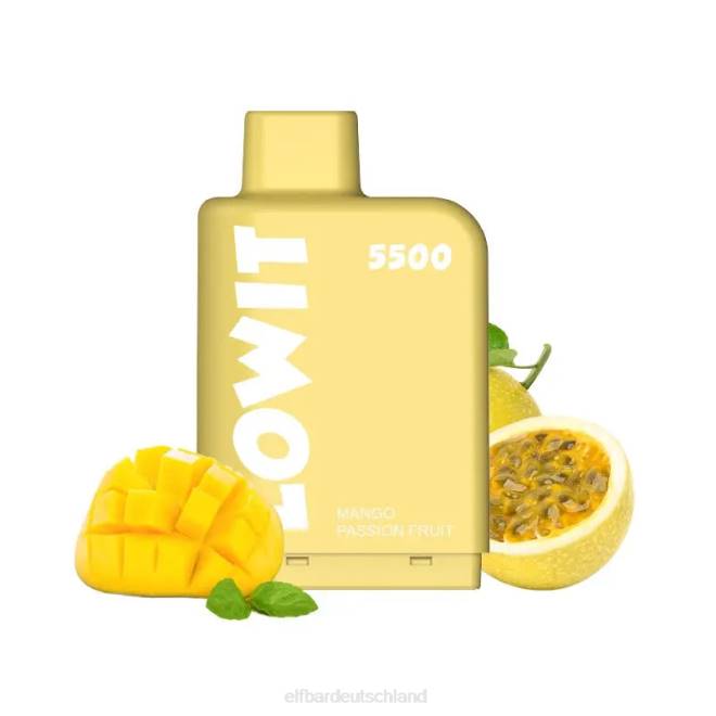 ELFBAR vorgefüllte Kapsel Lowit 5500 Züge 2% Nic BFRR146 Mango-Passionsfrucht