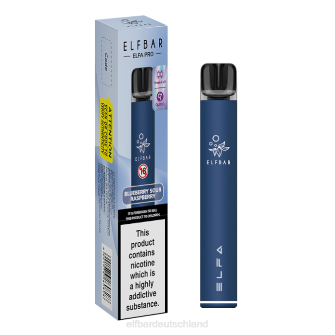 Elfbar Elfa Pro Pod Kit – wiederaufladbar 248J66 Aurora Blue + Kiwi-Passionsfrucht vorgefüllte Schote