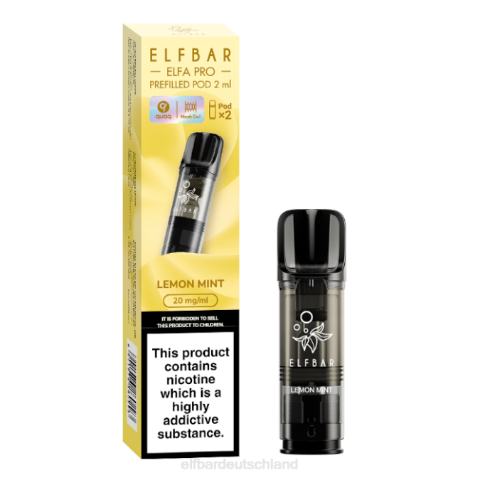 Elfbar Elfa Pro vorgefüllte Kapseln – 20 mg – 2 Stück 248J82 Zitronenminze