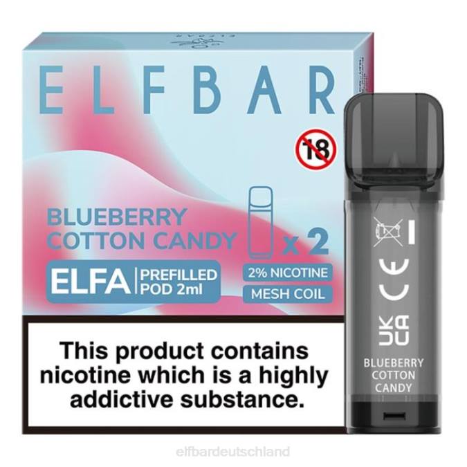 Elfbar Elfa vorgefüllte Kapsel – 2 ml – 20 mg (2 Packungen) 248J105 Banane