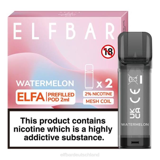 Elfbar Elfa vorgefüllte Kapsel – 2 ml – 20 mg (2 Packungen) 248J105 Banane