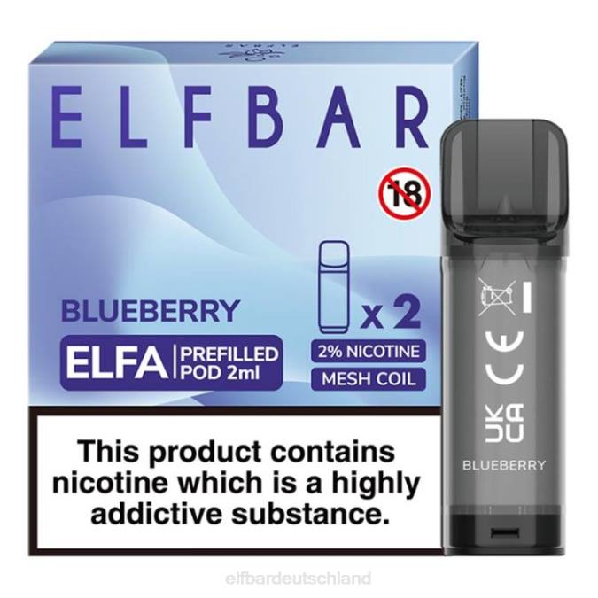 Elfbar Elfa vorgefüllte Kapsel – 2 ml – 20 mg (2 Packungen) 248J105 Banane